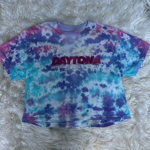 NASCAR Daytona Tie Die Crop Top